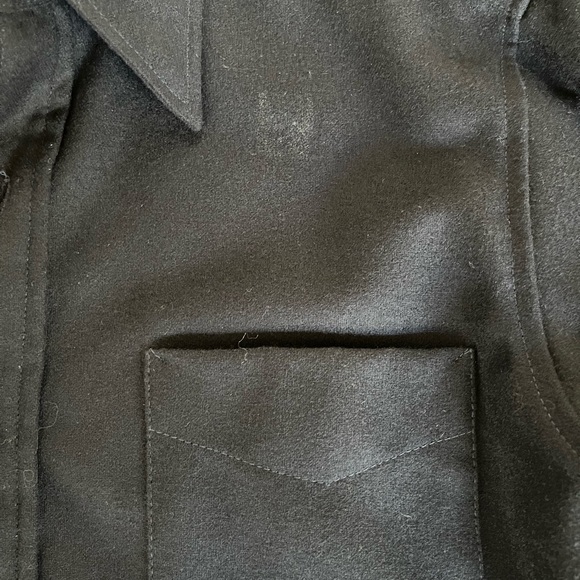 Pendleton navy blue wool long sleeve button down shirt - Picture 9 of 10